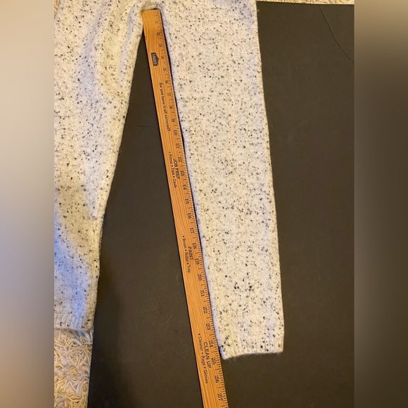 Zara Black Speckled Light Gray Sweater Knit pants Women’s, stretch - Picture 5 of 10